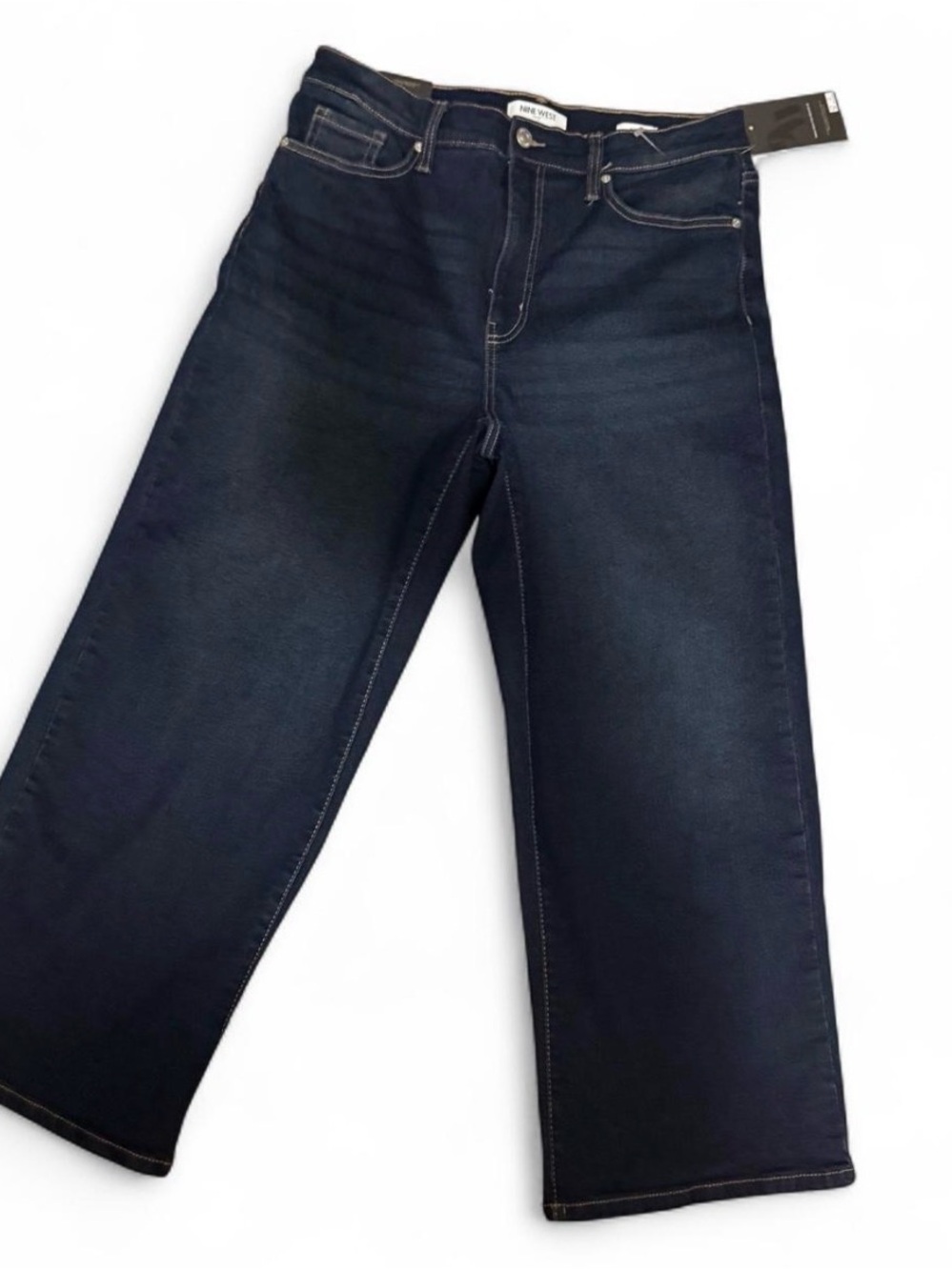Nine West Dark Wash Wide Leg Jeans Size 10 NWT